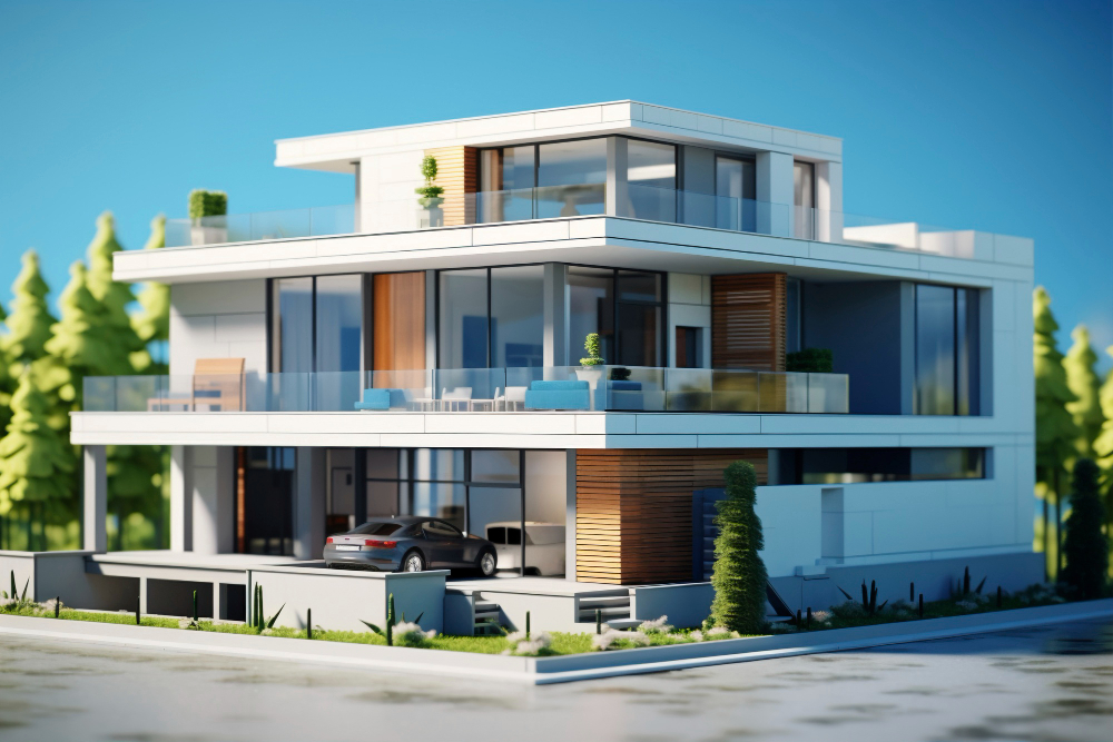 Modern Duplex House